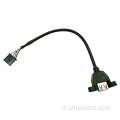 Cavo filo da femmina USB-2.0 a 5pin JST DuPont